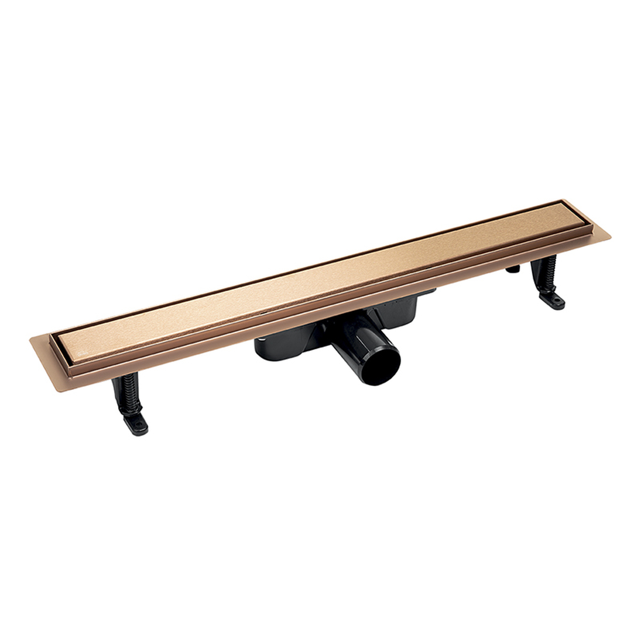 Laveo Basso lineárny odtok s mriežkou 60 cm zlatá COB860D