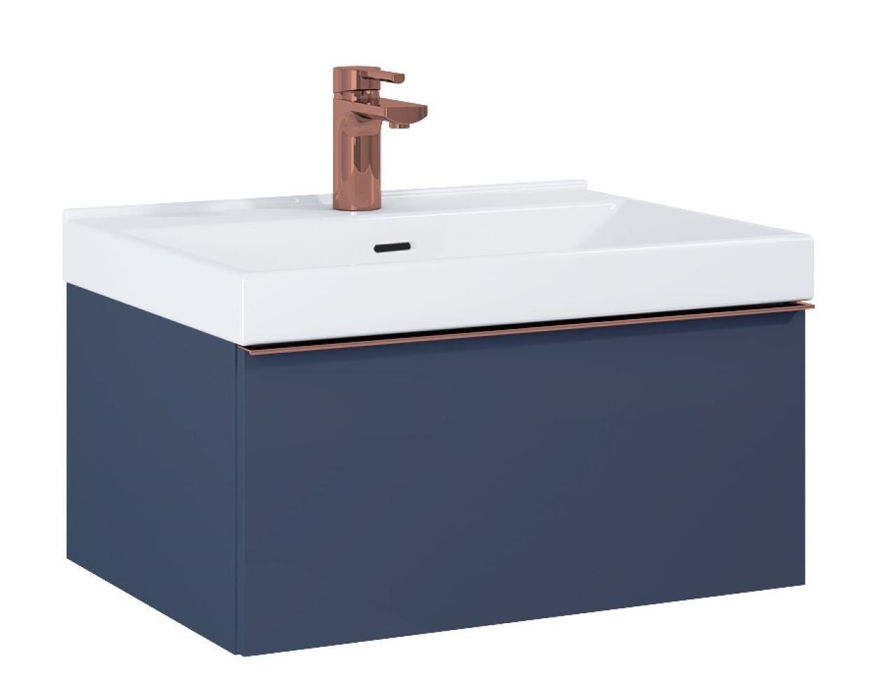 Elita Look skrinka 60x44.9x28.1 cm závesná kúpeľňová skrinka pod umývadlo modrá RE010603027030