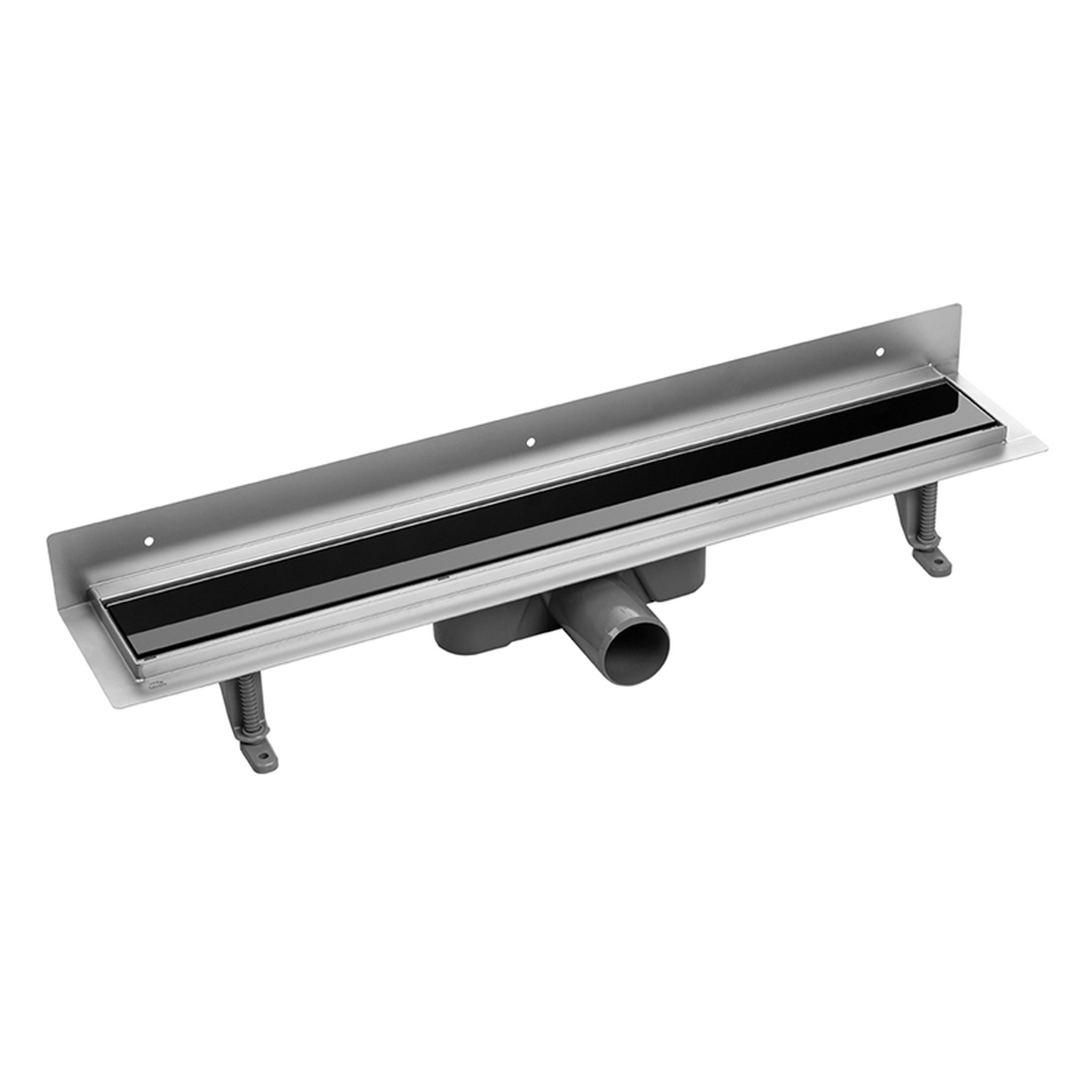 Laveo Basso lineárny odtok s mriežkou 70 cm čierna COB771S