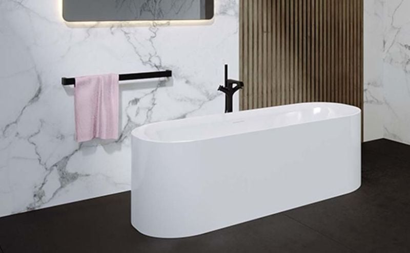 Riho Devotion voľne stojaca vaňa 180x71 cm oválne biela B095001005