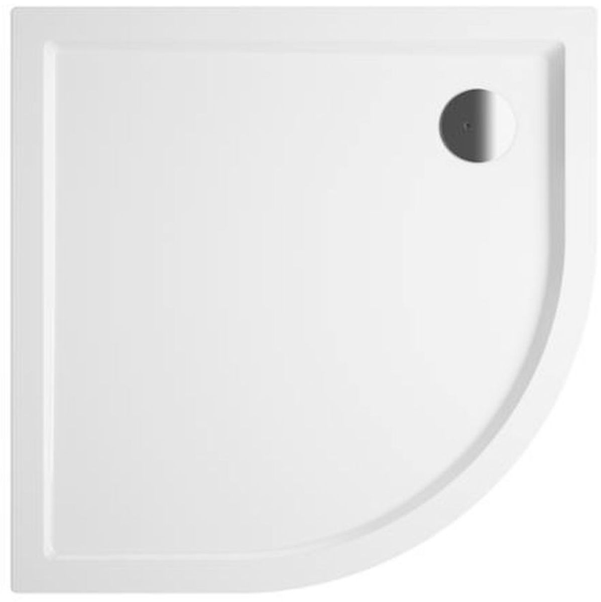 Riho Zurich polkruhová sprchová vanička 100x100 cm biela D001023005
