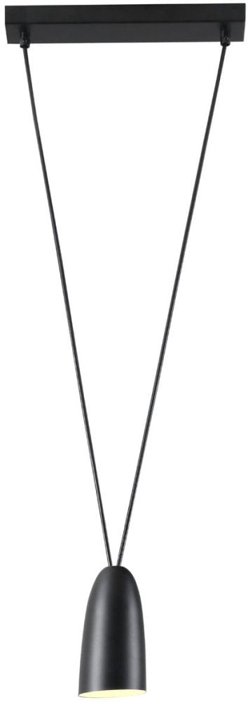 MaxLight Sistema závesné svietidlo 1x40 W čierna P0400