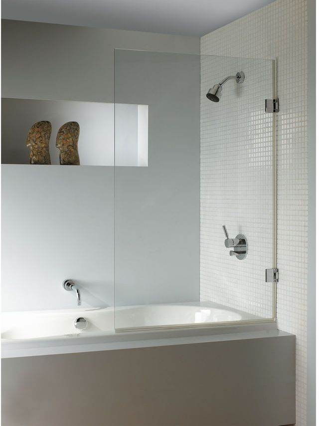 Riho Scandic vaňová zástena 80 cm jednodielny čierna matné/číre sklo G001130121
