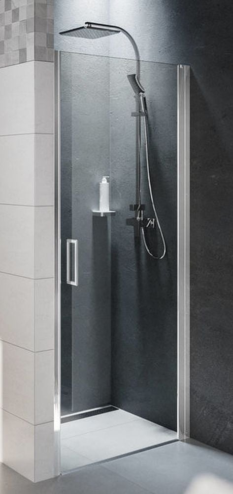 Riho Novik sprchové dvere 90 cm výklopné chróm lesklá/priehľadné sklo G003002120