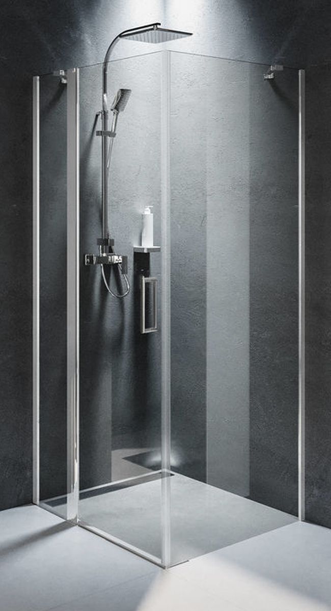 Riho Novik sprchovací kút 90x90 cm obdĺžniková chromová lesklé/priehľadné sklo G003019120