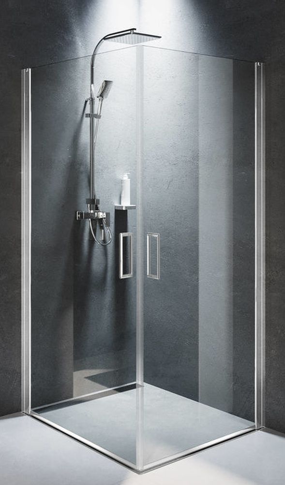 Riho Novik sprchovací kút 90x90 cm obdĺžniková chromová lesklé/priehľadné sklo G003024120