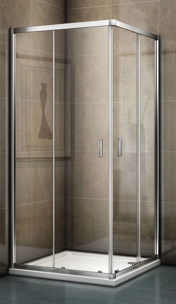 Riho Hamar 2.0 sprchovací kút 100x100 cm štvorcová chromová lesklé/priehľadné sklo G007006120