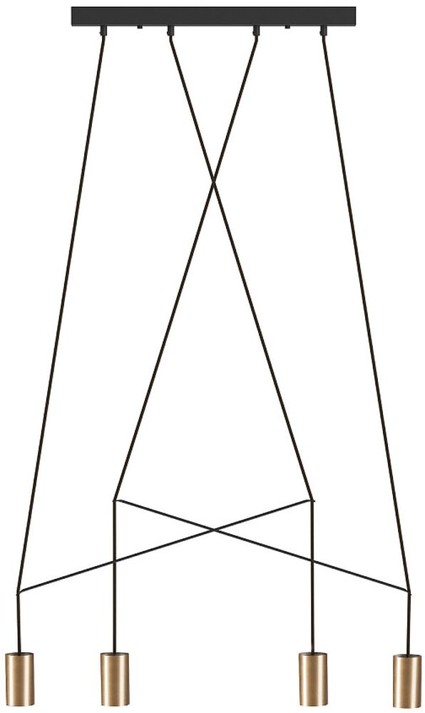 Nowodvorski Lighting Imbria závesné svietidlo 4x35 W mosadzná 7957