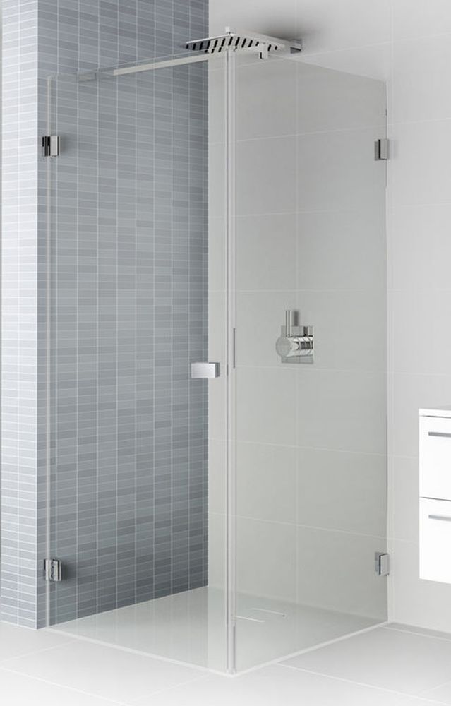 Riho Scandic sprchovací kút 100x90 cm štvorcová čierna matné/priehľadné sklo G001045121