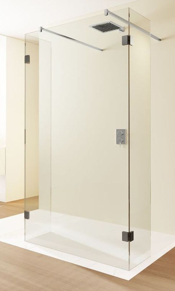 Riho Scandic sprchovací kút 120x27 cm čierna matné/priehľadné sklo G001049121