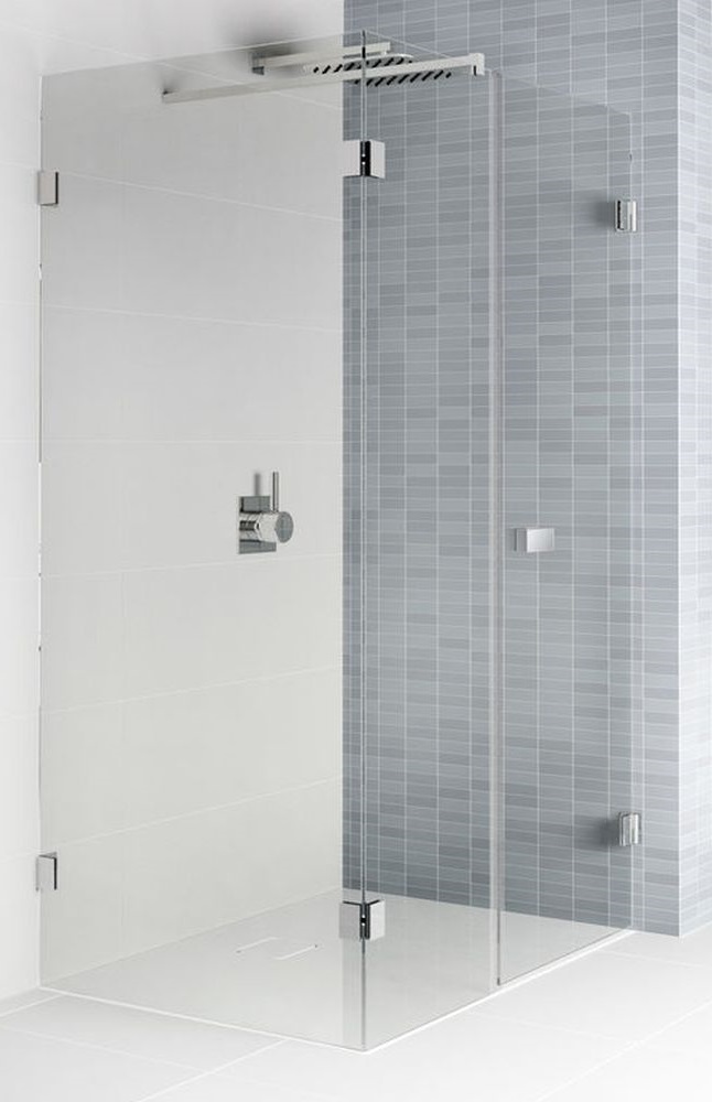 Riho Scandic sprchovací kút 100x80 cm štvorcová chromová lesklé/priehľadné sklo G001082120