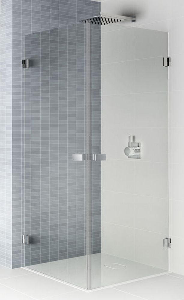 Riho Scandic sprchovací kút 90x80 cm štvorcová čierna matné/priehľadné sklo G001106121