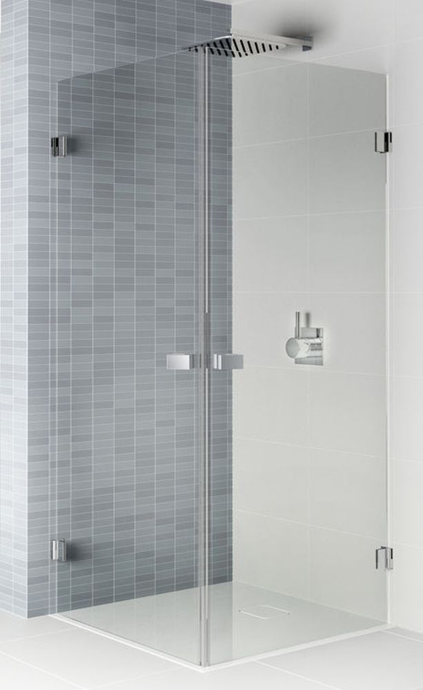 Riho Scandic sprchovací kút 90x90 cm obdĺžniková čierna matné/priehľadné sklo G001102121