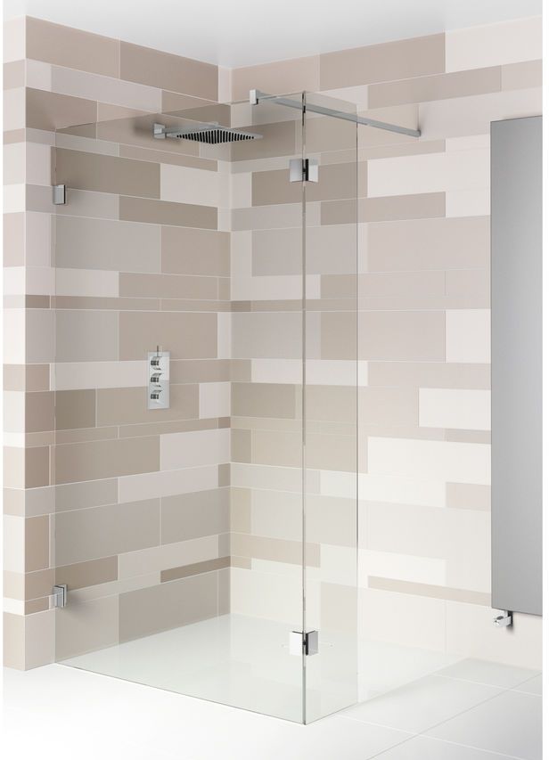 Riho Scandic sprchový kút walk-in 120x30 cm čierna matné/priehľadné sklo G001126121