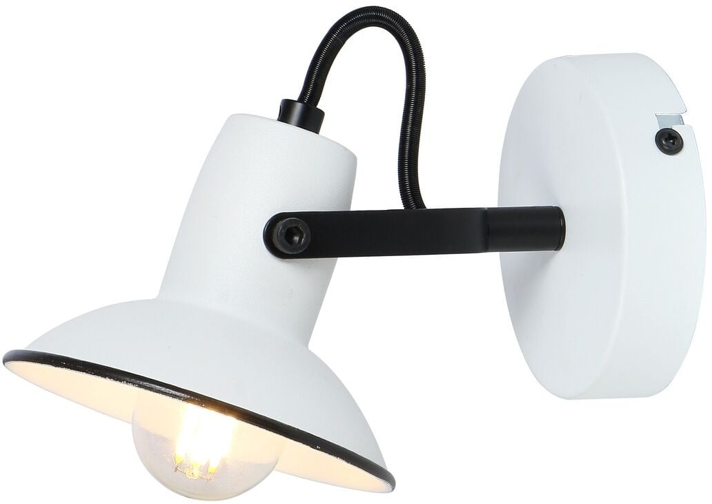 Rabalux Maliet nástenná lampa 1x40 W biela-čierna 6788