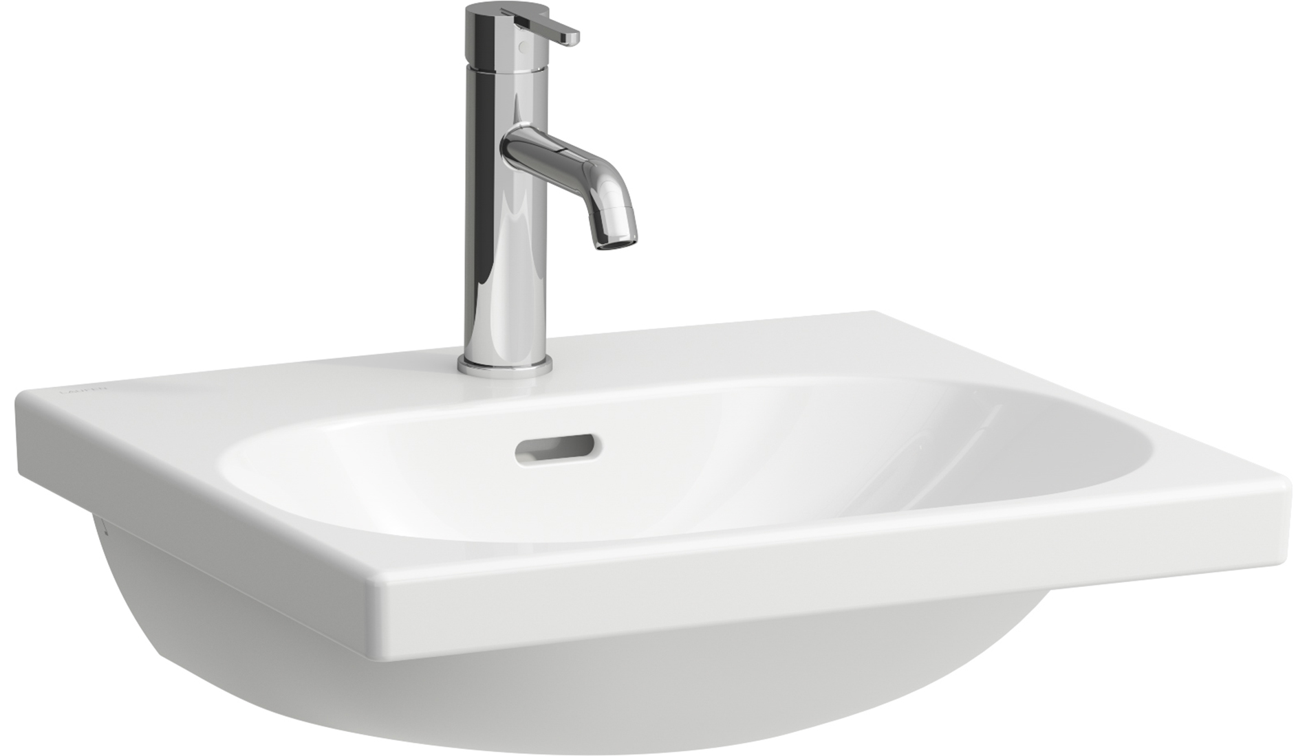 Laufen Lua umývadlo 50x46 cm obdĺžnik klasické umývadlo biela H8160814001041