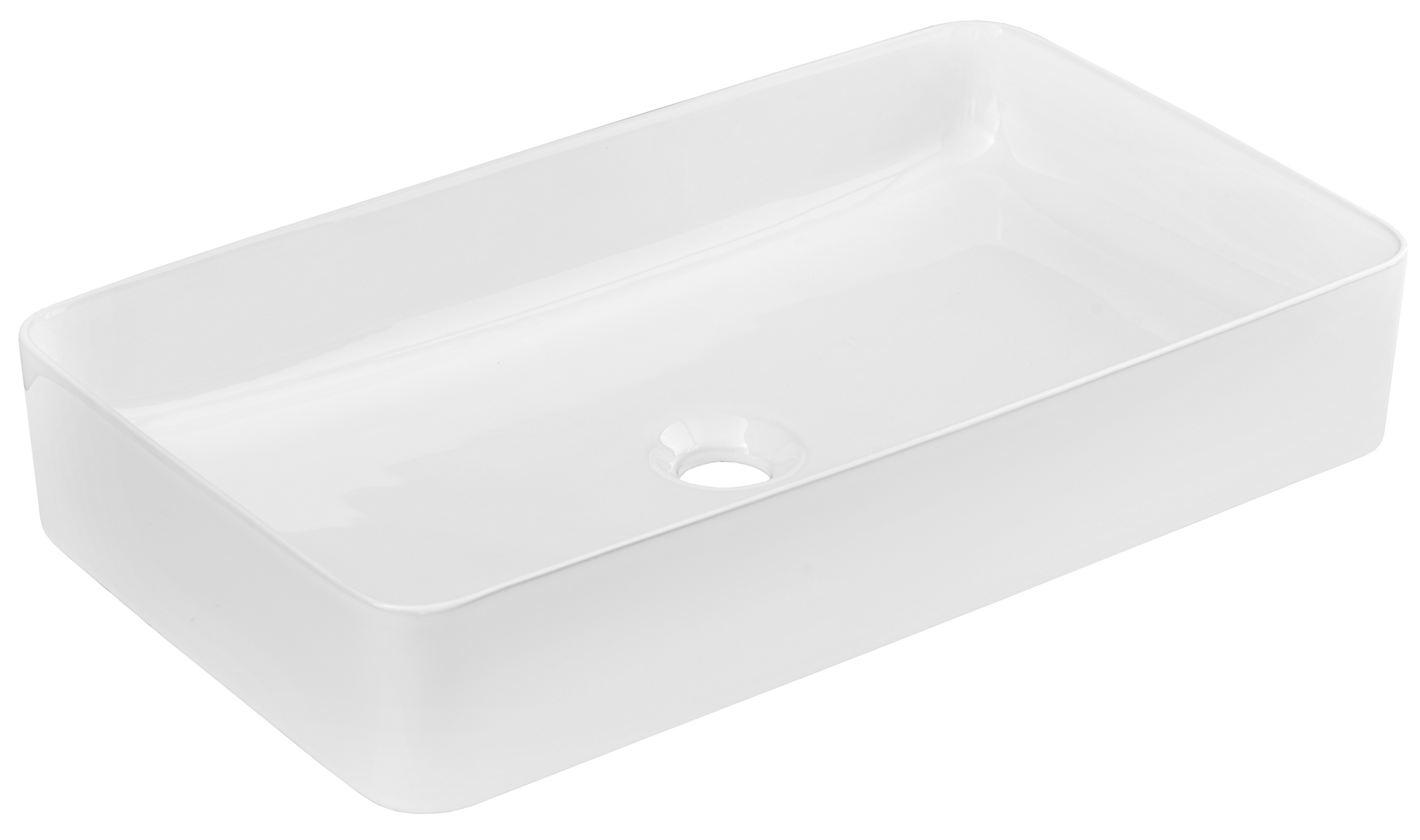 Comad Slim 2 umývadlo 61x34 cm obdĺžnik pultové umývadlo biela UM-6275SLIM60WHITEDP