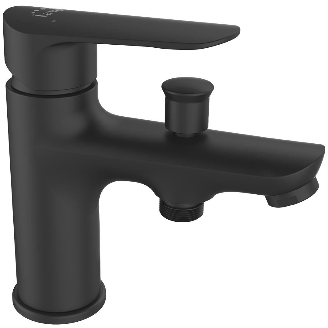 Laveo Appia vaňová/sprchová batéria na vaňu čierna BLP71JD