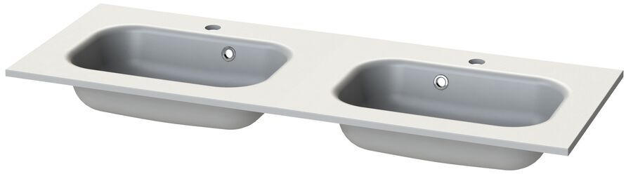 Tiger S-line Oval umývadlo 120x45 cm obdĺžnik umývadlo na nábytok-dvojité biela 1633908841