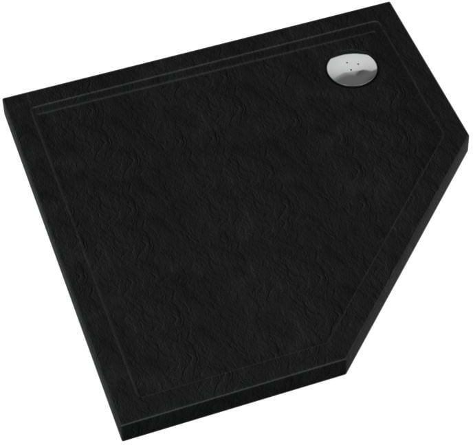 Schedpol Caspar New Black Stone sprchová vanička 80x80 cm čierna 3.2397/C/ST