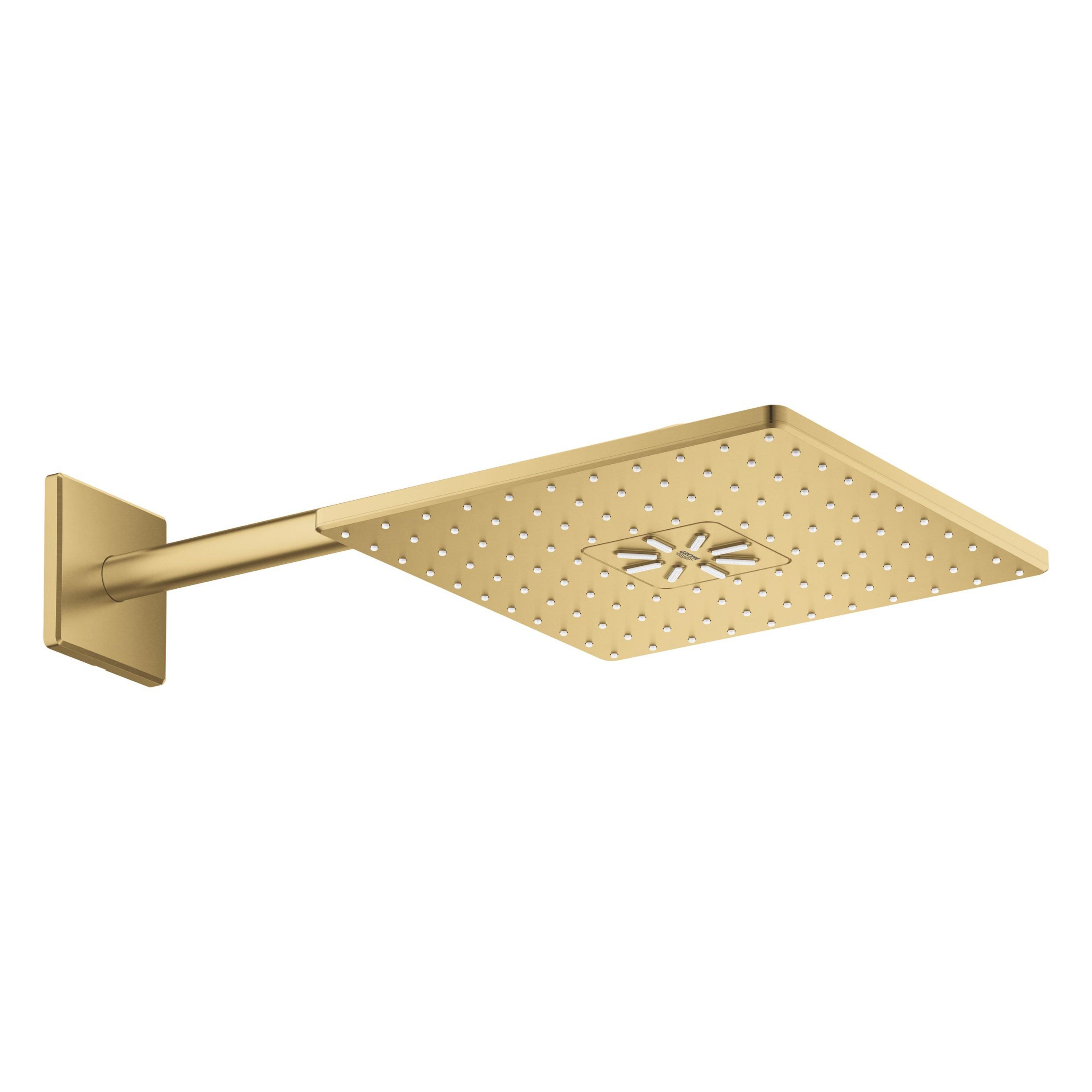 Grohe Rainshower horná sprcha so sprchovacím ramenom 31x31 cm štvorec Brushed Cool Sunrise 26479GN0