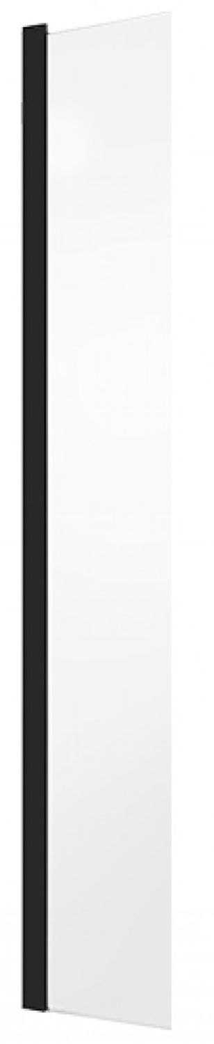 Besco Eco-N Black stena sprchovacieho kúta 30 cm čierna matný/sklo priehľadné PEFB-30-195C