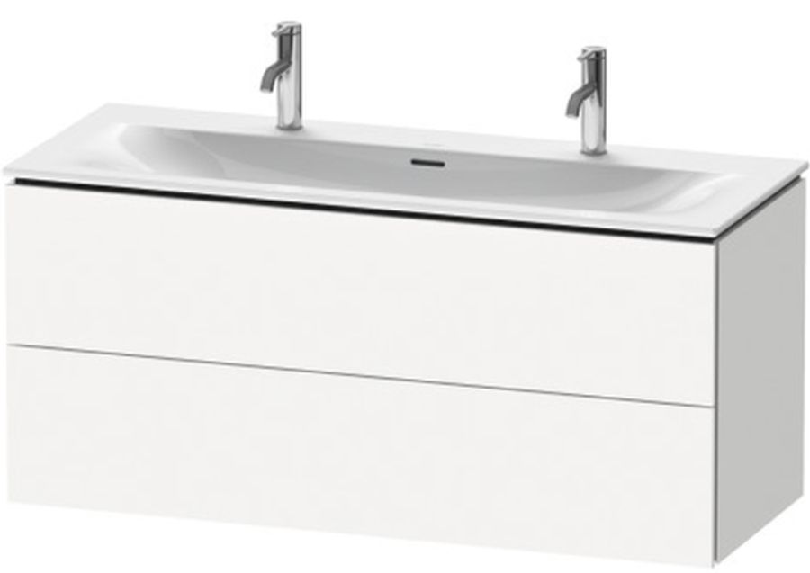 Duravit L-Cube skrinka 122x48.1x55 cm závesná kúpeľňová skrinka pod umývadlo biela LC630901818