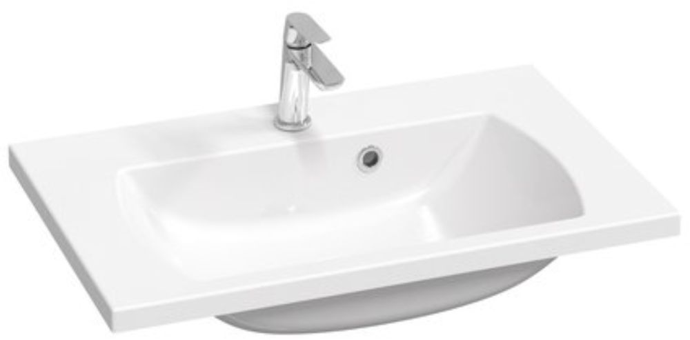 Ravak Classic II umývadlo 70x45 cm obdĺžnik klasické umývadlo-umývadlo na nábytok biela XJX01170000