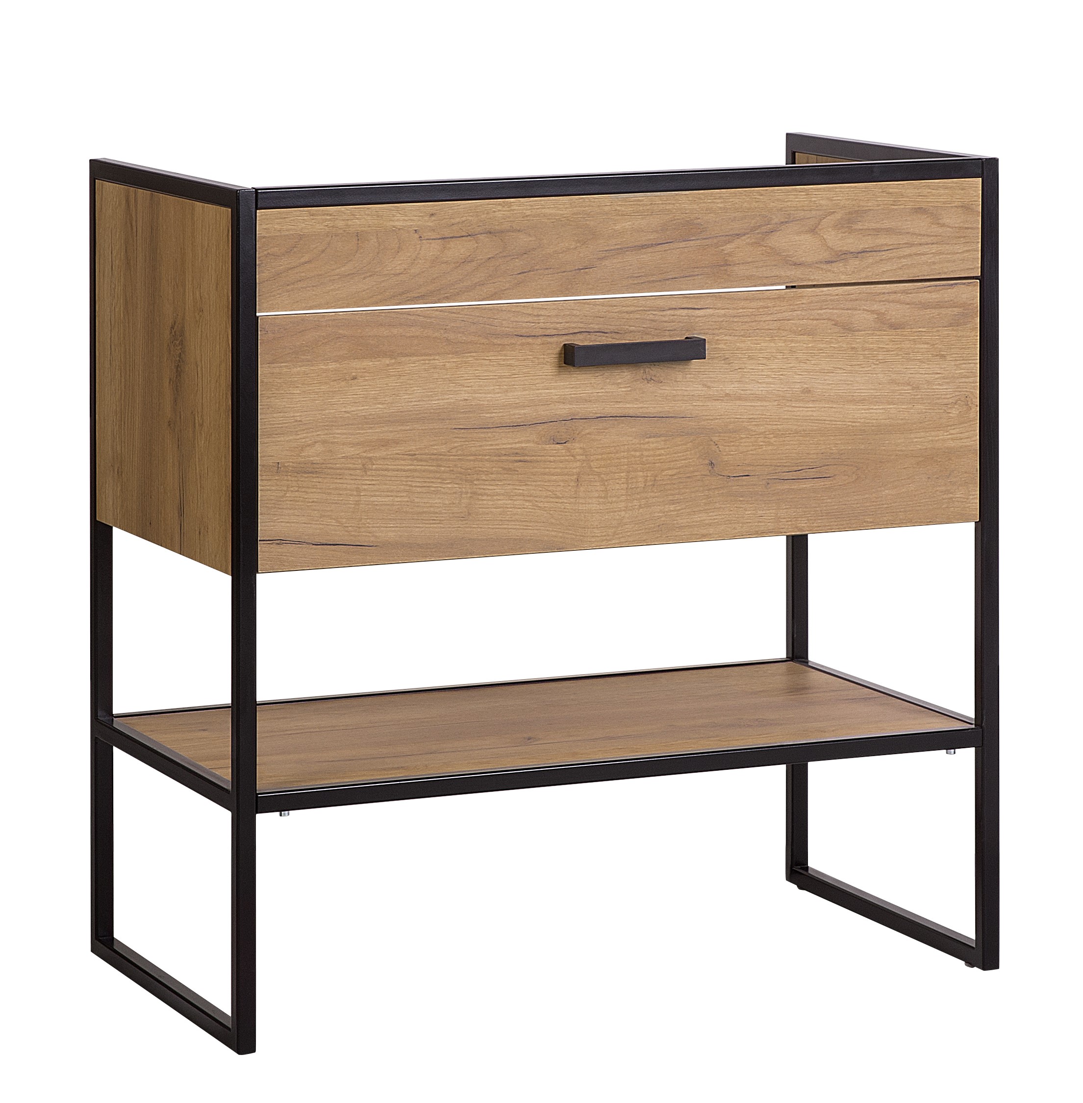 Comad Brooklin skrinka 80x46x82 cm kúpeľňová skrinka pod úmývadlo stojaca dub BROOKLIN821FSC