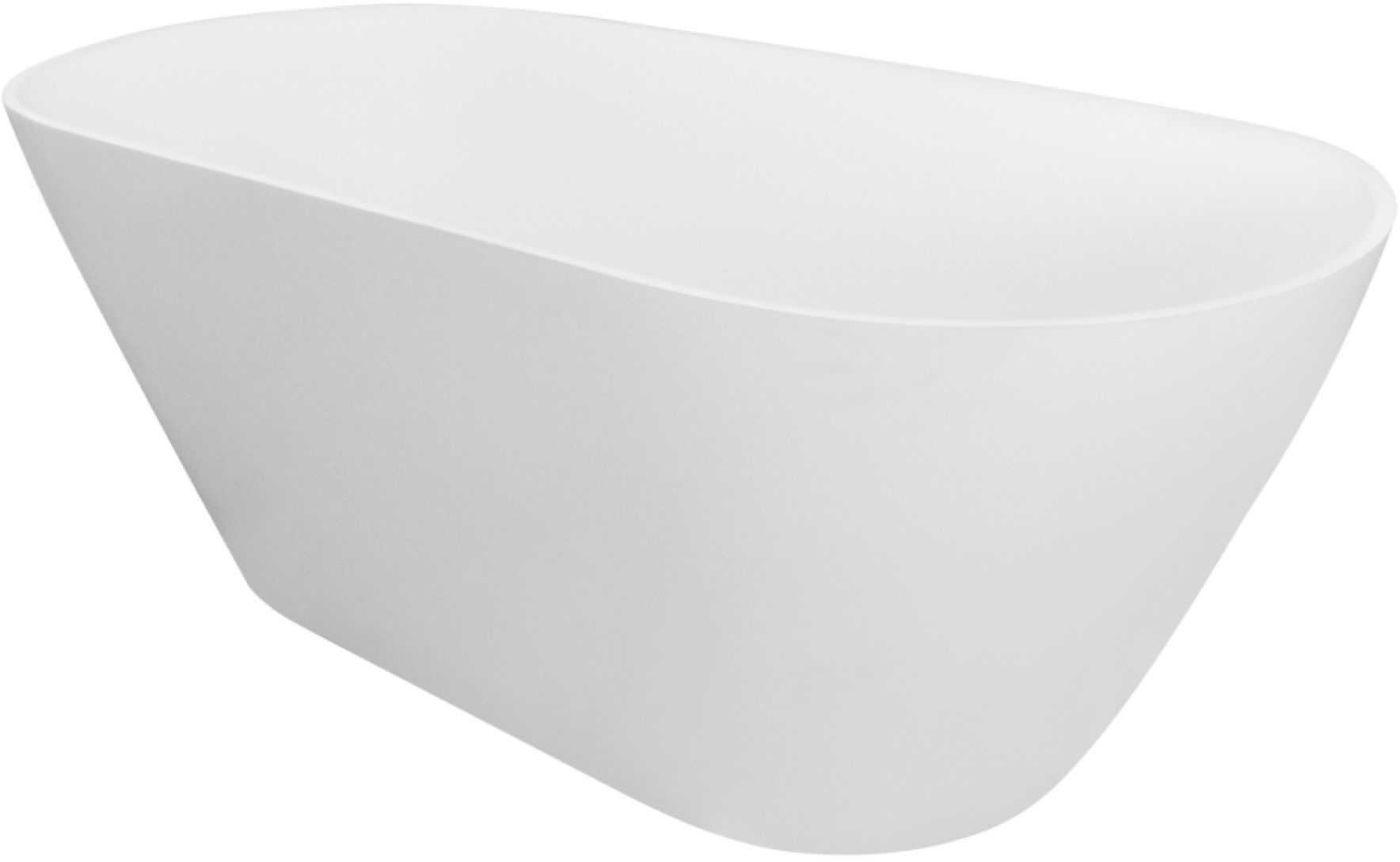Besco Moya voľne stojaca vaňa 159x68.4 cm oválne biela #WMMB-160M