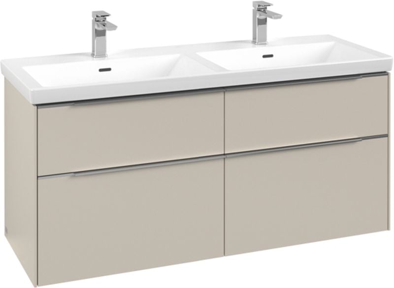 Villeroy & Boch Subway 3.0 skrinka 127.2x46.2x57.6 cm závesné pod umývadlo béžová C568L0VN