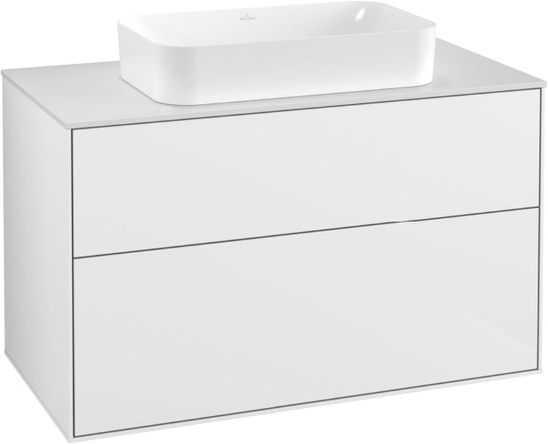 Villeroy & Boch Finion skrinka 100x50.1x60.3 cm závesná kúpeľňová skrinka pod umývadlo biela F23100GF