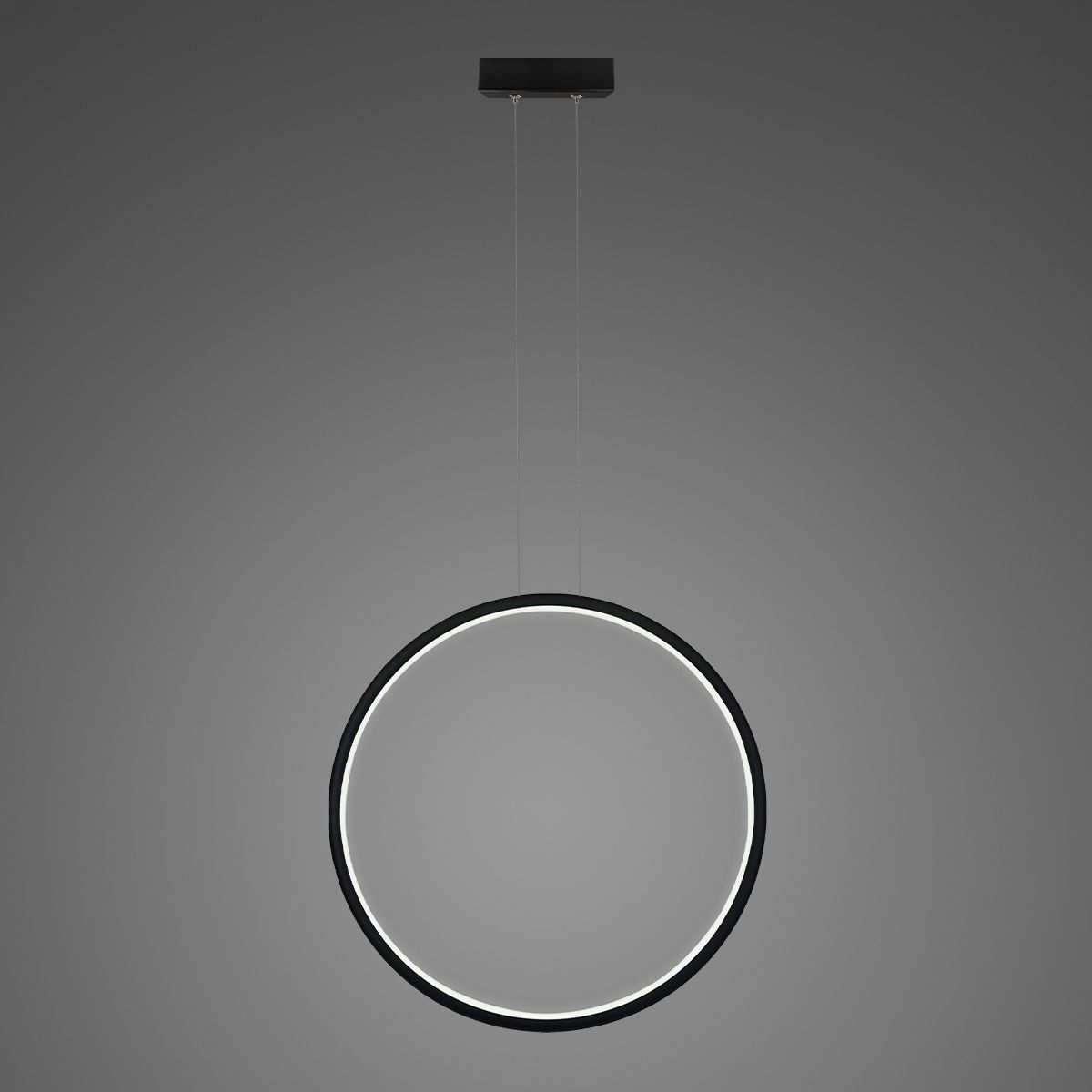 Altavola Design Ledowe Okręgi závesné svietidlo 1x30 W čierna LA073/X_80_in_4k_black