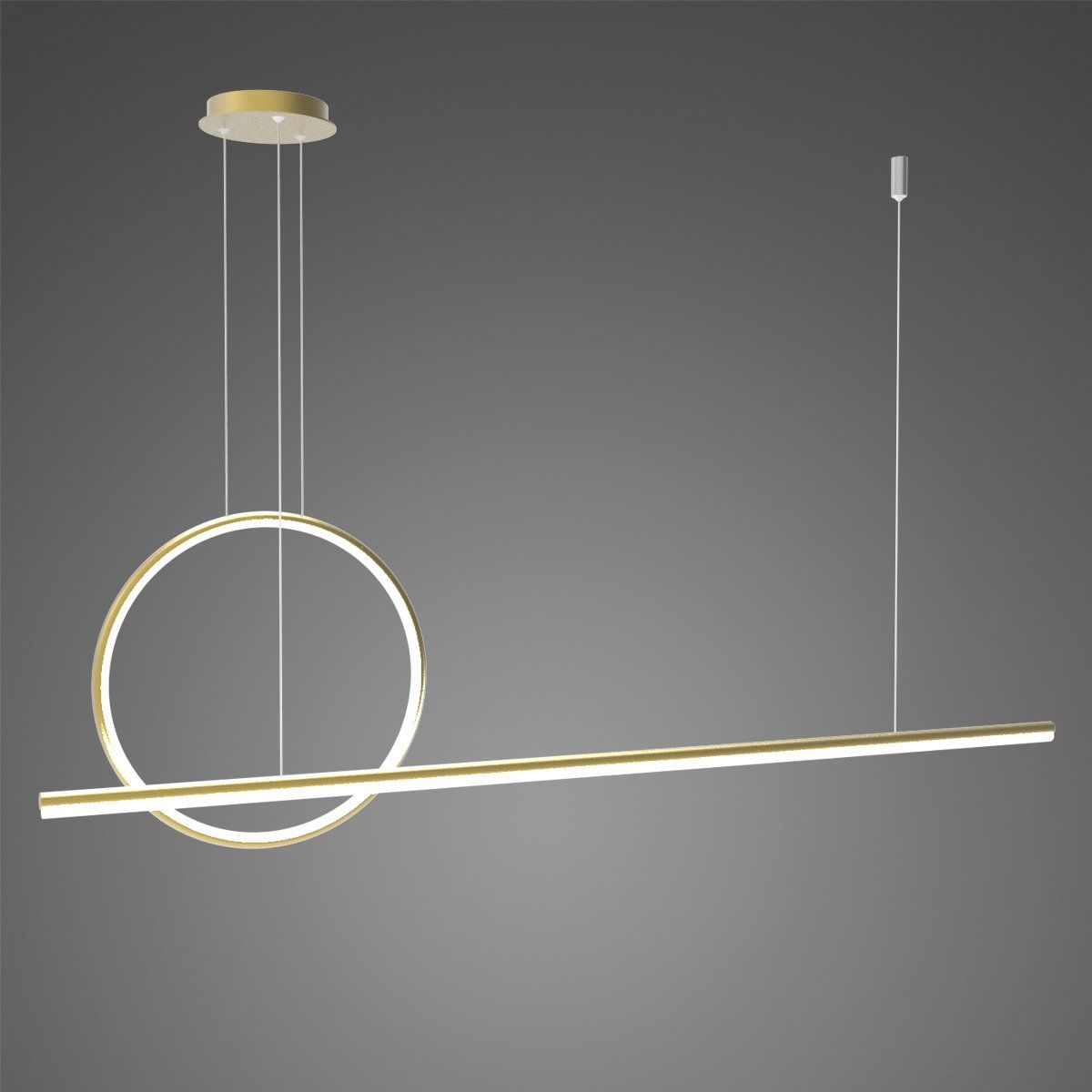 Altavola Design Linea závesné svietidlo 2x W čierna LA087/PX143_40_4k_gold_dimm