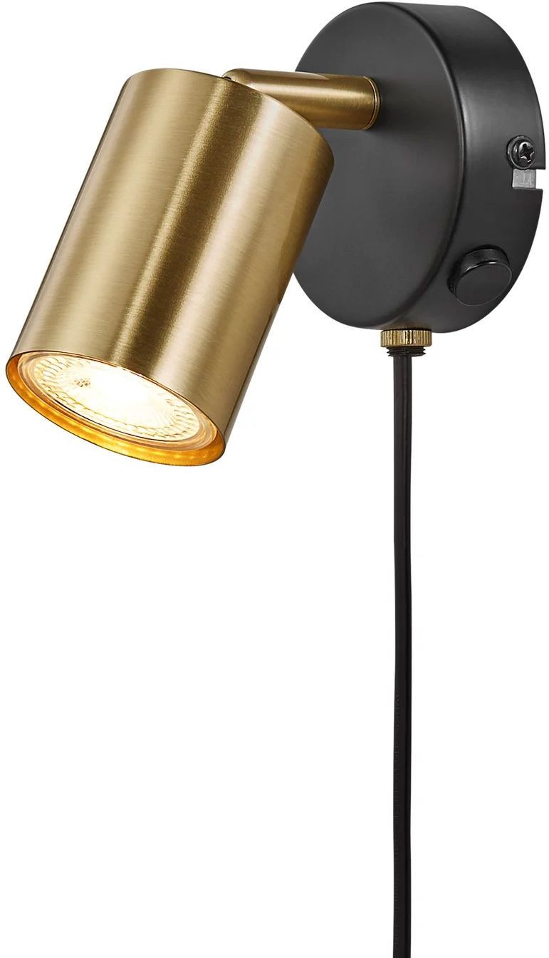 Nordlux Explore nástenná lampa 1x35 W čierna-mosadzná 2113251035
