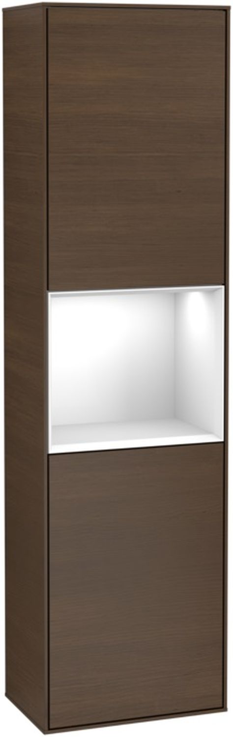 Villeroy & Boch Finion skrinka 41.8x27x151.6 cm závesné bočné biela-orech F460GFGN