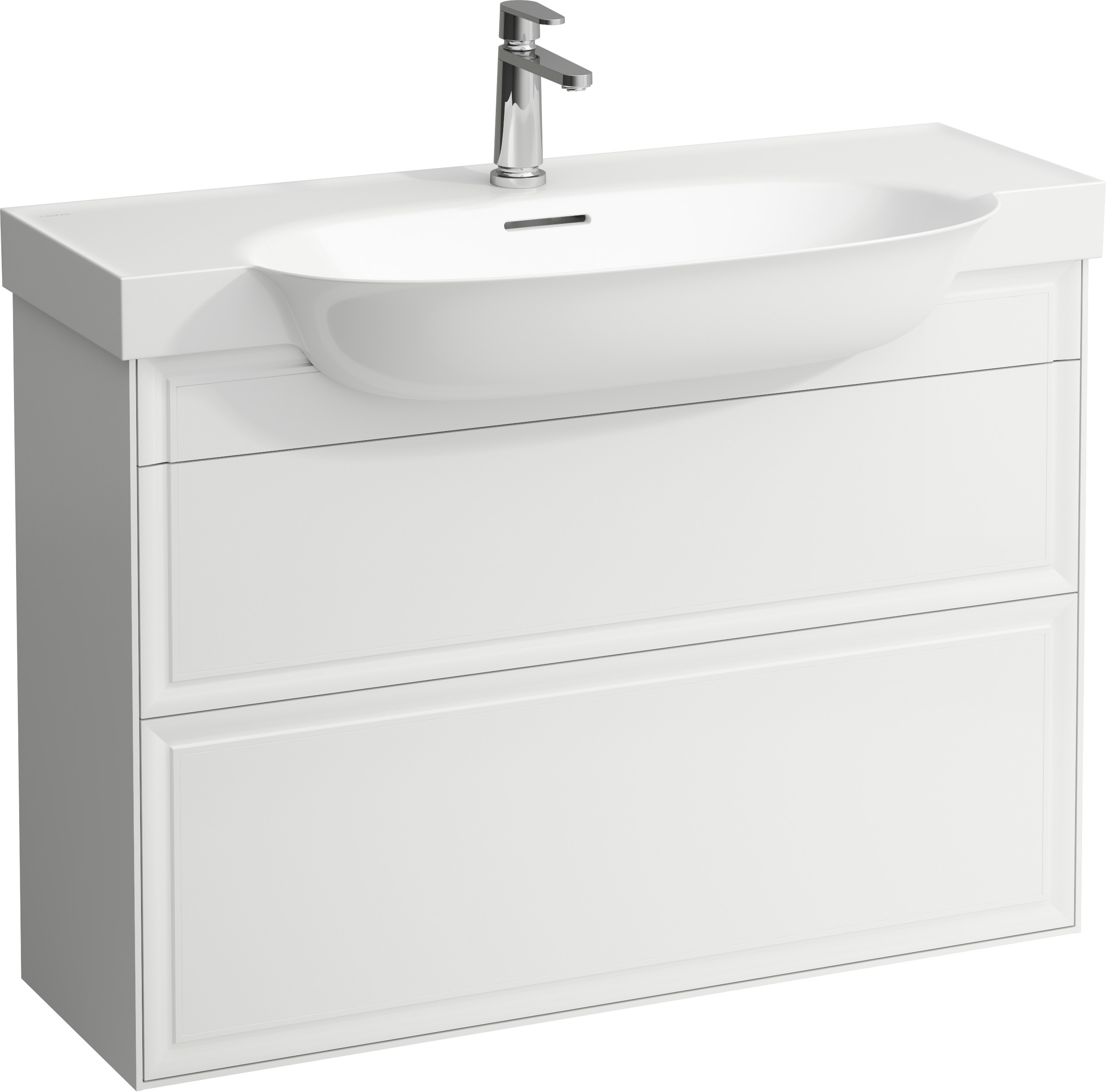Laufen The New Classic skrinka 97.6x31.6x67.7 cm závesné pod umývadlo biela H4060920851701