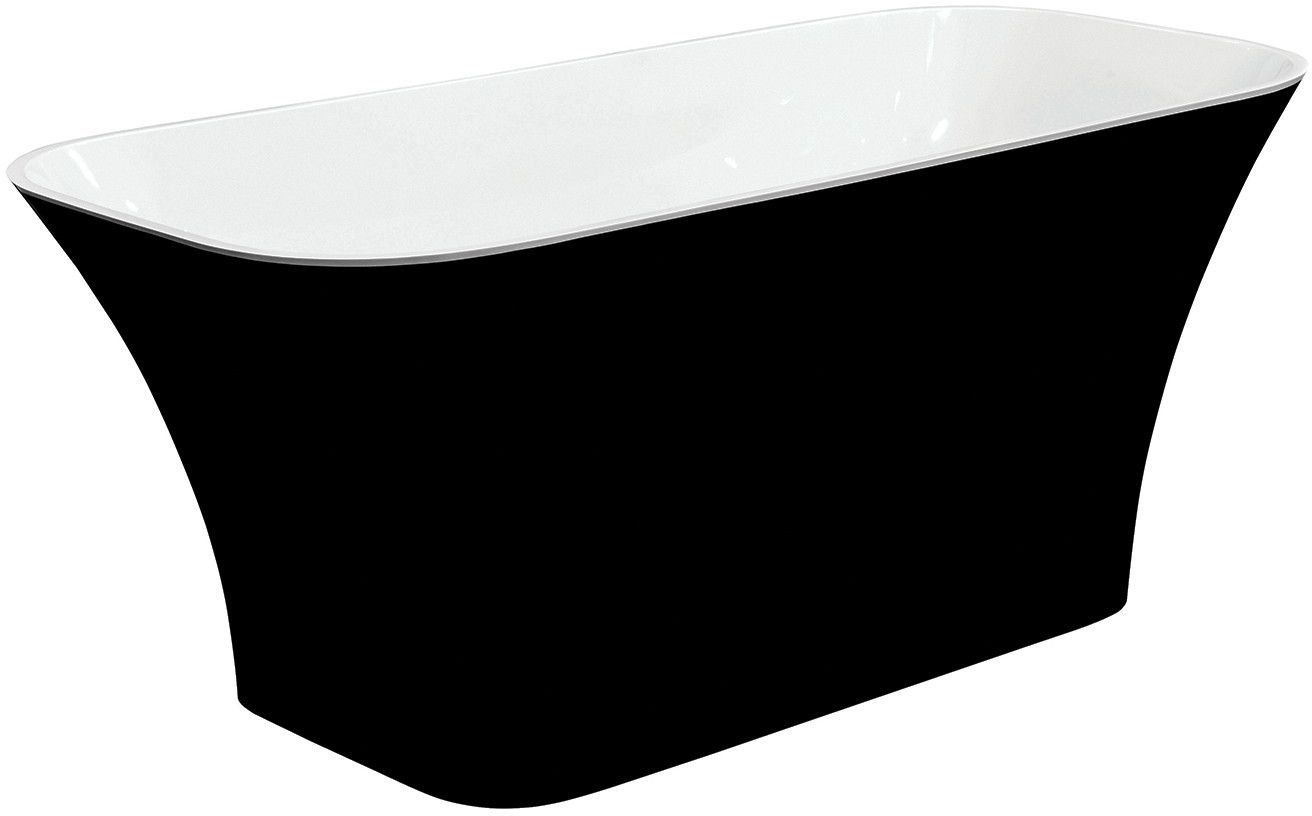 Besco Assos voľne stojaca vaňa 160x70 cm obdĺžnikové dvojfarebná #WMMC-160-AKW
