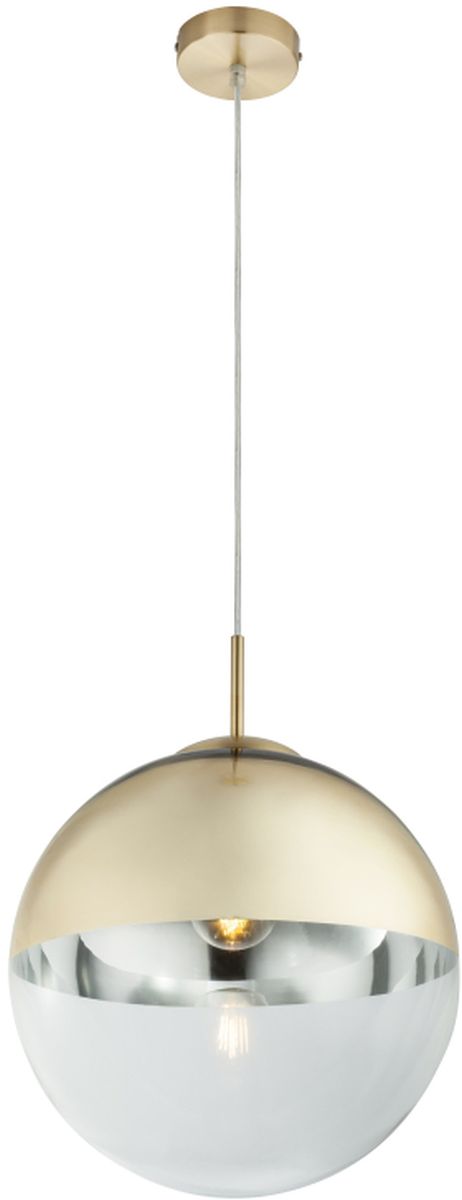 Globo Lighting Varus závesné svietidlo 1x40 W priehľadná-zlatá 15857