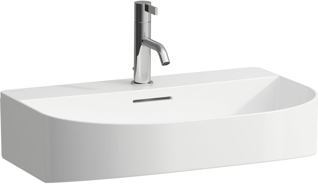 Laufen Sonar umývadlo 60x42 cm polokrúhly klasické umývadlo biela lesklá H8163424001041