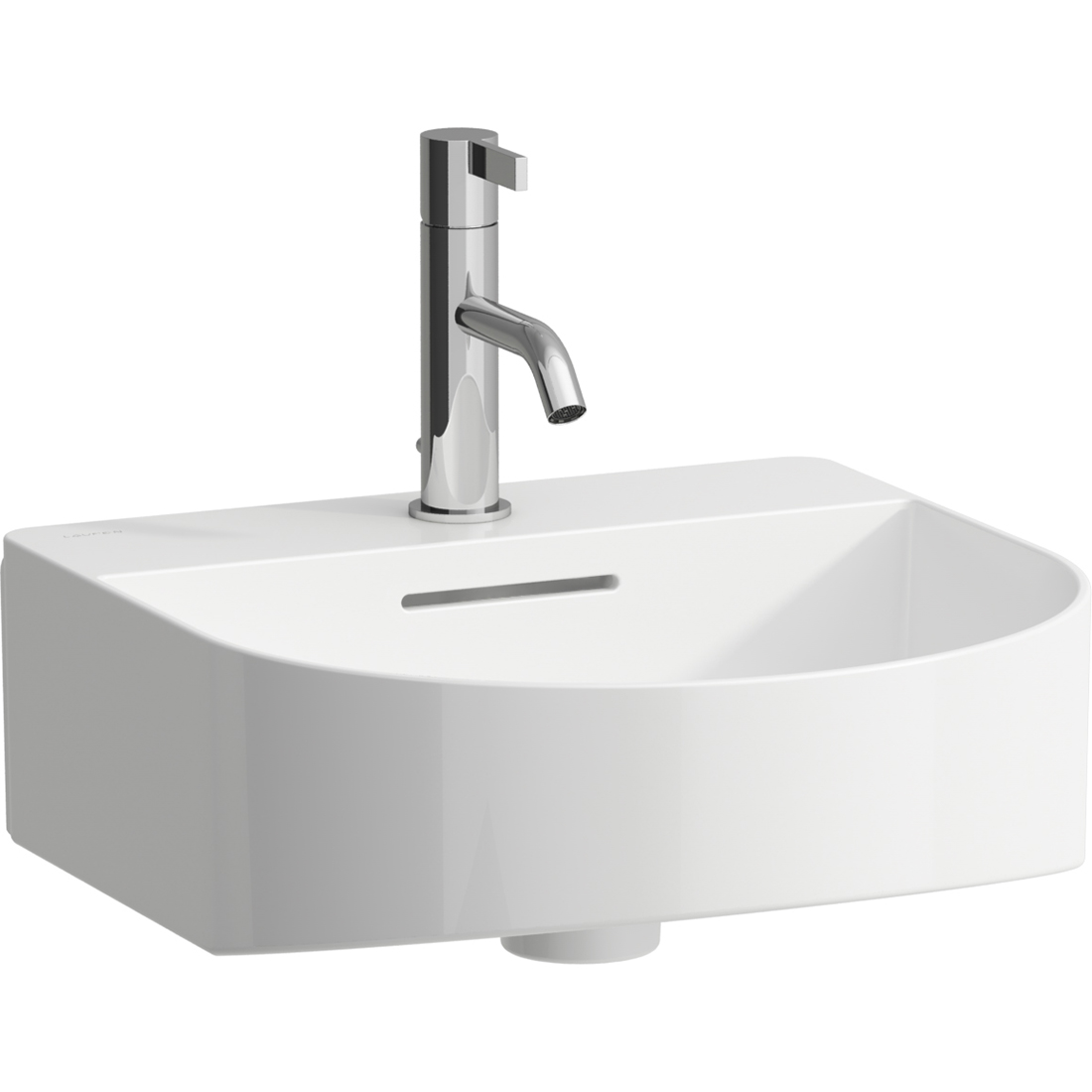 Laufen Sonar umývadlo 42x41 cm polokrúhly klasické umývadlo biela matná H8163417571041