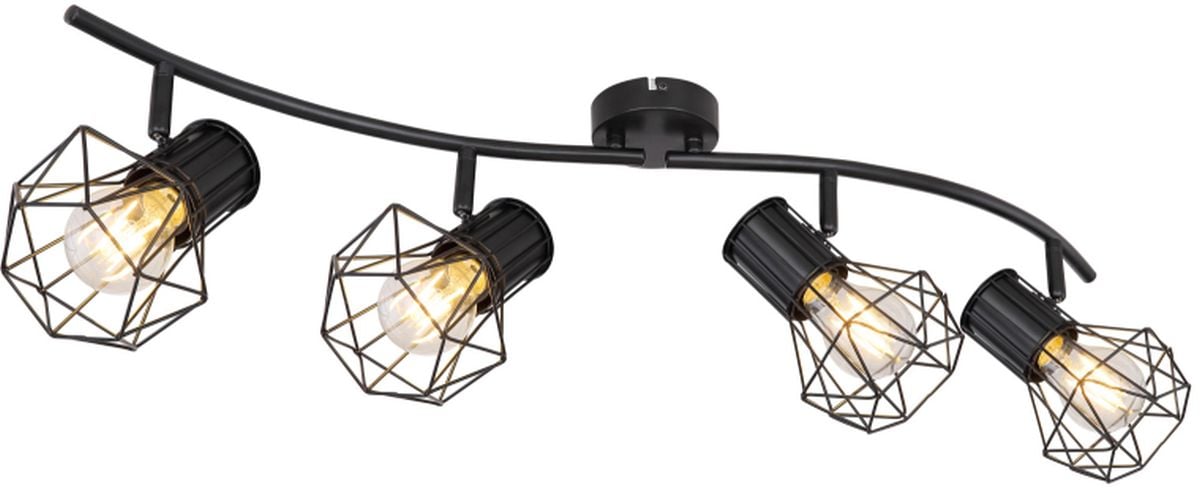 Globo Lighting Priska stropné svietidlo 4x40 W čierna 54017-4