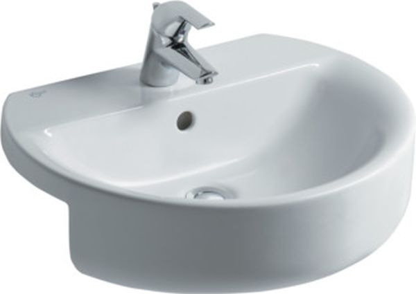 Ideal Standard Connect Sphere umývadlo 55x46 cm polokrúhly klasické umývadlo biela E792101