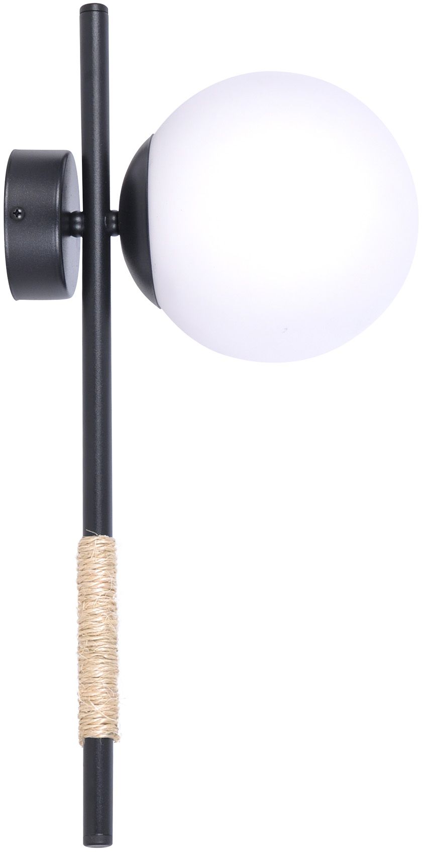 Kaja Tambo nástenná lampa 1x40 W biela-čierna K-4953