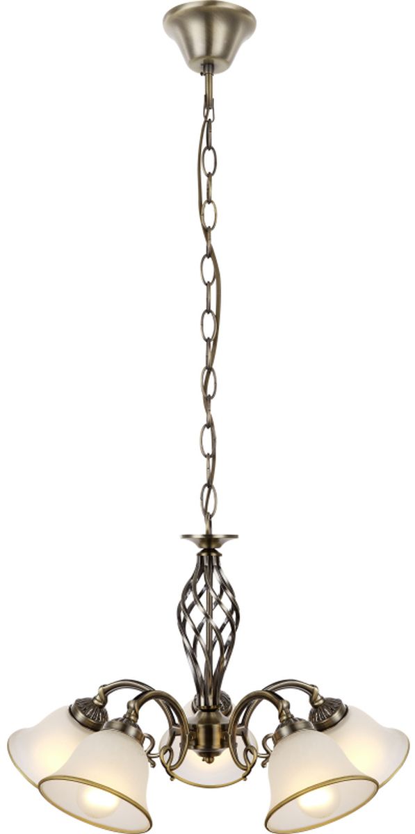 Globo Lighting Odin závesné svietidlo 5x60 W mosadzná-saténová 60208-5