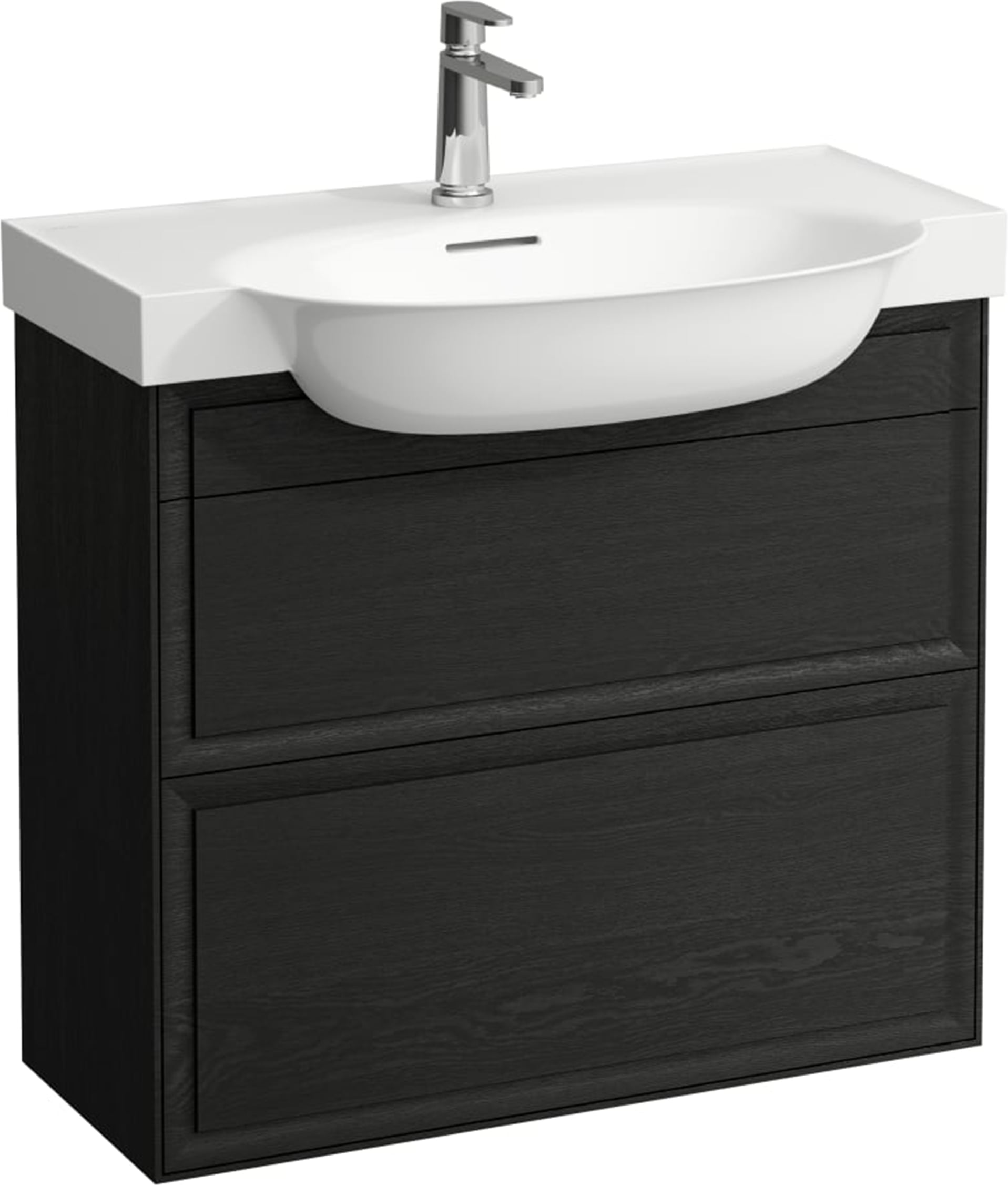 Laufen The New Classic skrinka 77.6x31.6x67.7 cm závesné pod umývadlo čierna H4060420856281