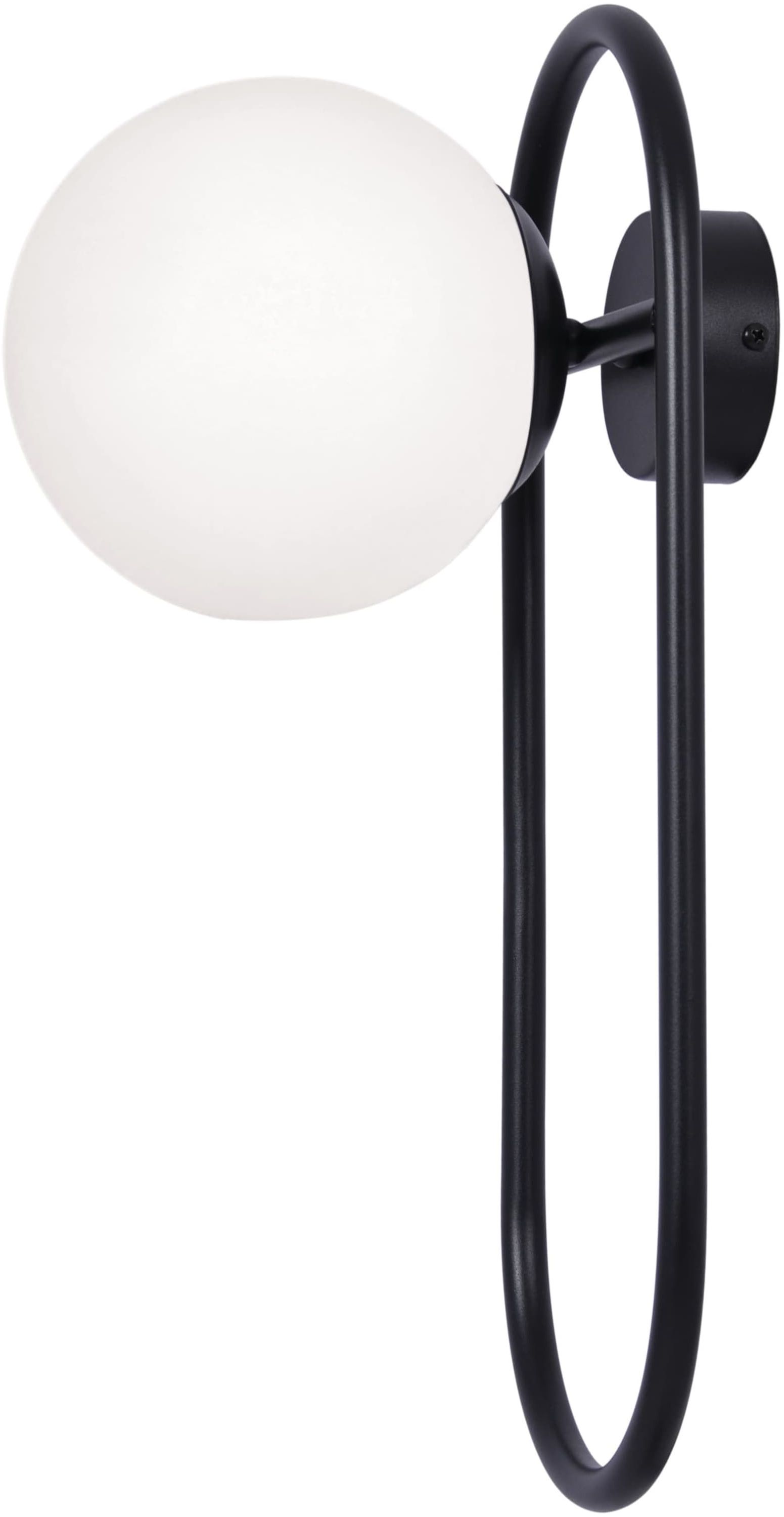 Kaja Finestra nástenná lampa 1x40 W biela-čierna K-4964