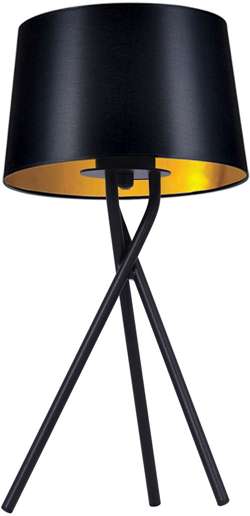 Kaja Remi Gold stolová lampa 1x40 W biela-čierna K-4357