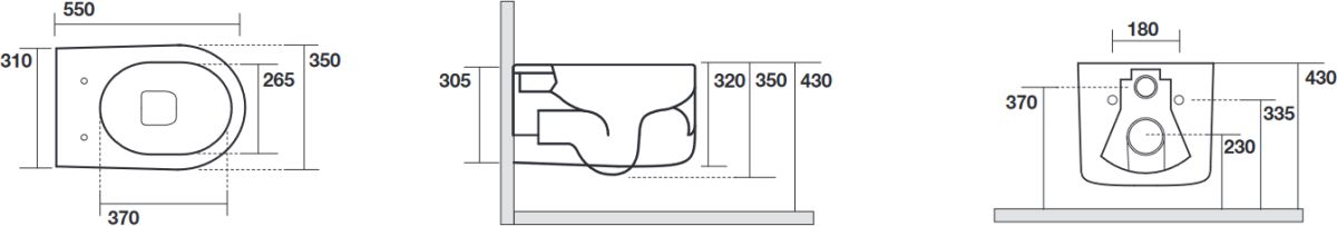 Kerasan Nolita wc misa závesné zelená matná 531411