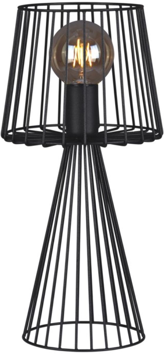 Kaja Soul Black stolová lampa 1x60 W čierna K-4642